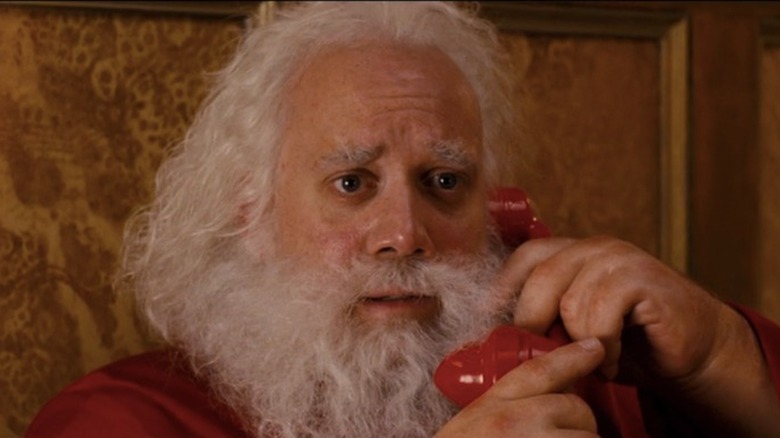 Santa Claus on phone