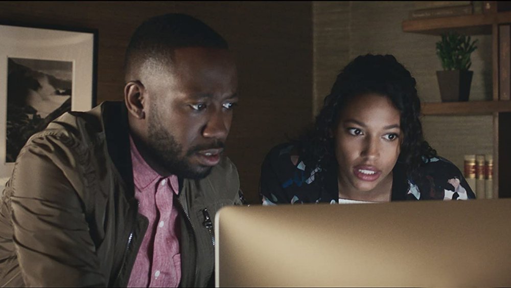 Lamorne Morris and Kylie Bunbury in Game Night