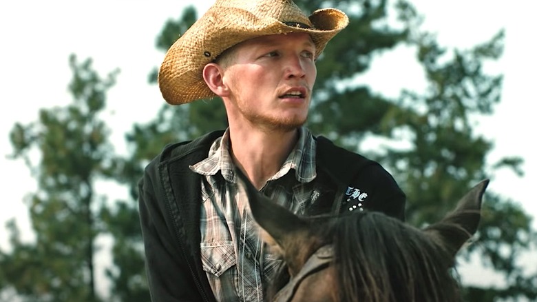  Jimmy on Yellowstone riding a horse 