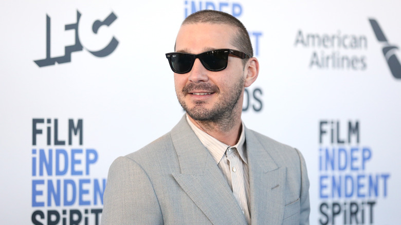 Smiling Shia LaBeouf