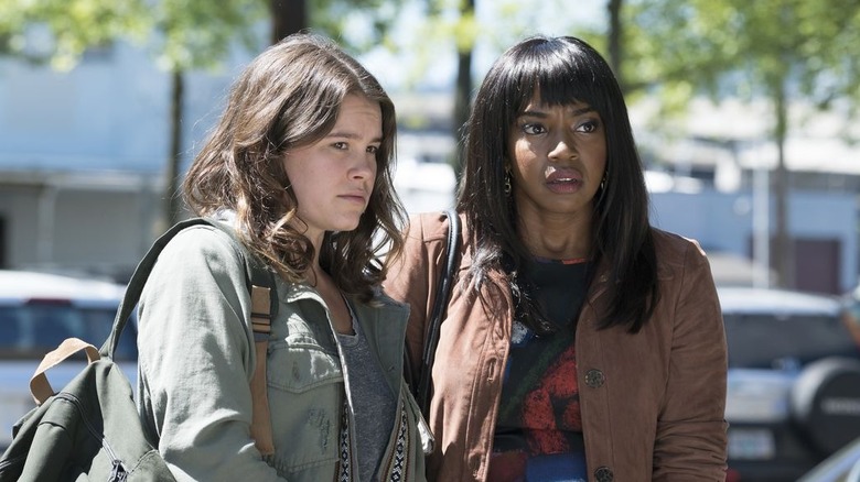 Sosie Bacon's Kristen stands next to Jerrika Hinton Ashley