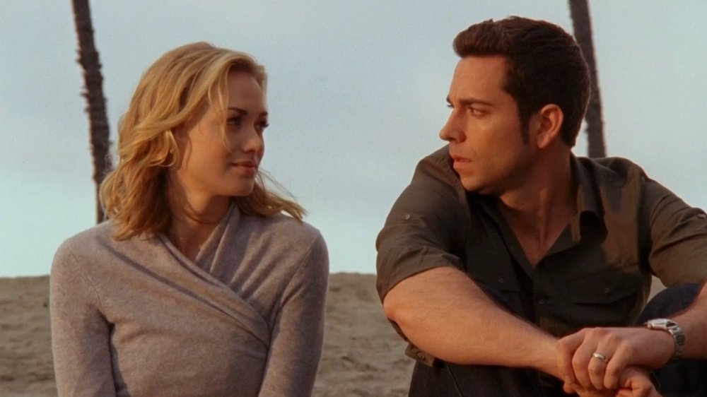 Yvonne Strahovski and Zachary Levi on Chuck