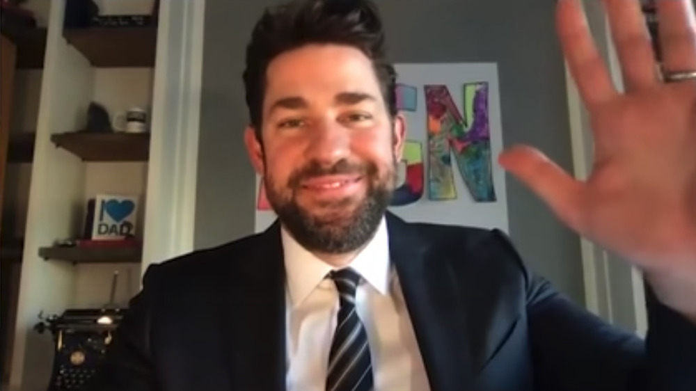 Krasinski Waving