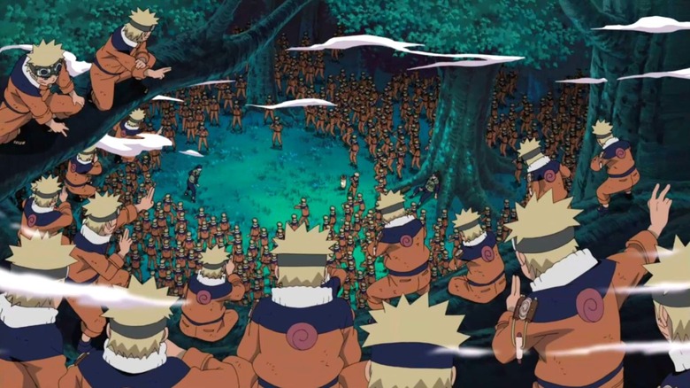 Naruto's shadow clone army