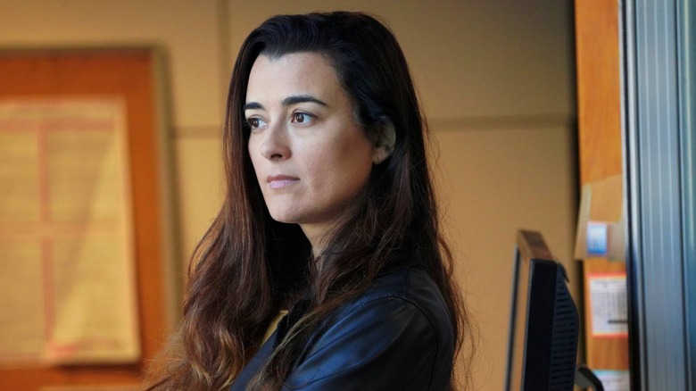 Ziva David listening intently 