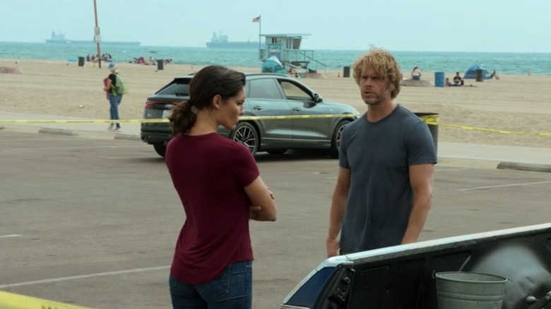 Eric Christian Olsen and Daniela Ruah in NCIS: LA