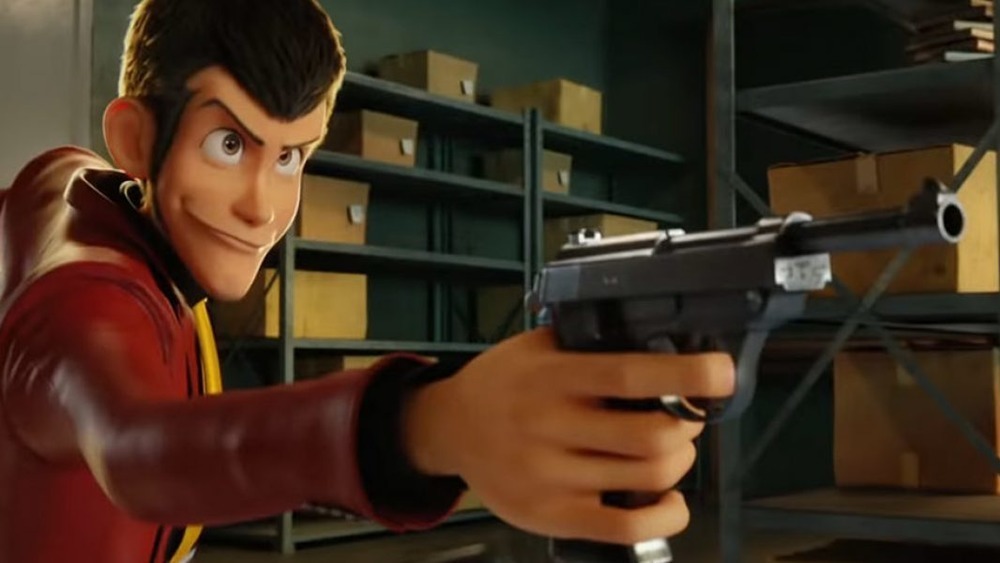 Lupin pointing gun