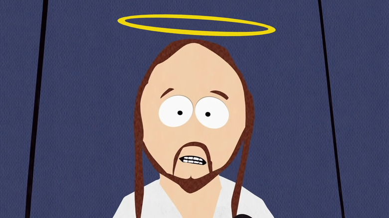 South Park's Jesus giving a speech