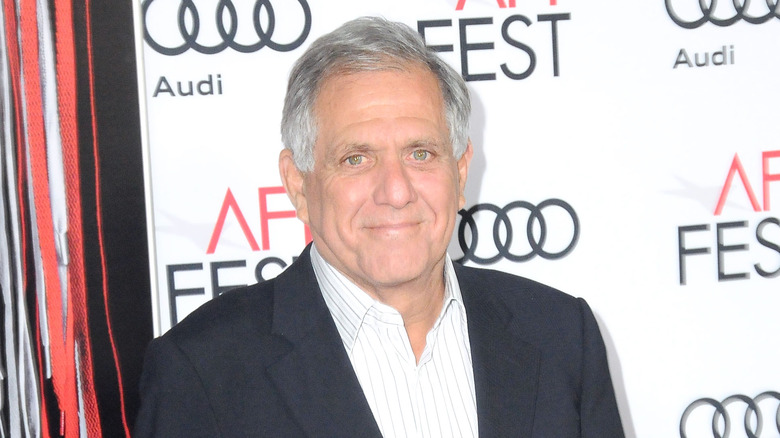 Les Moonves serious