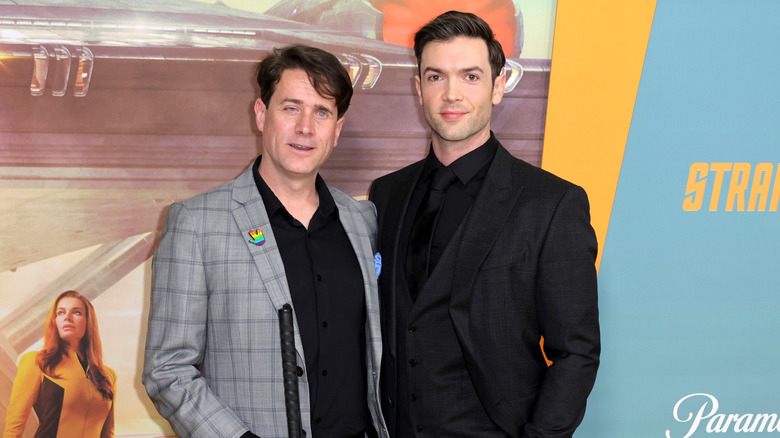 Bruce Horak with Ethan Peck at Strange New Worlds premiere