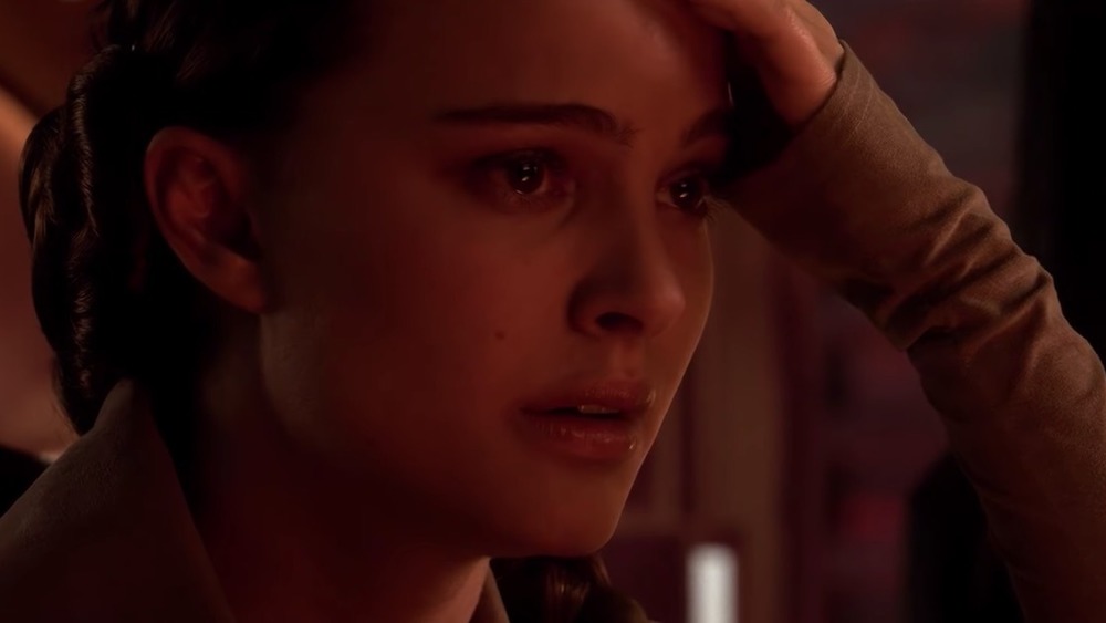 Padmé Amidala crying