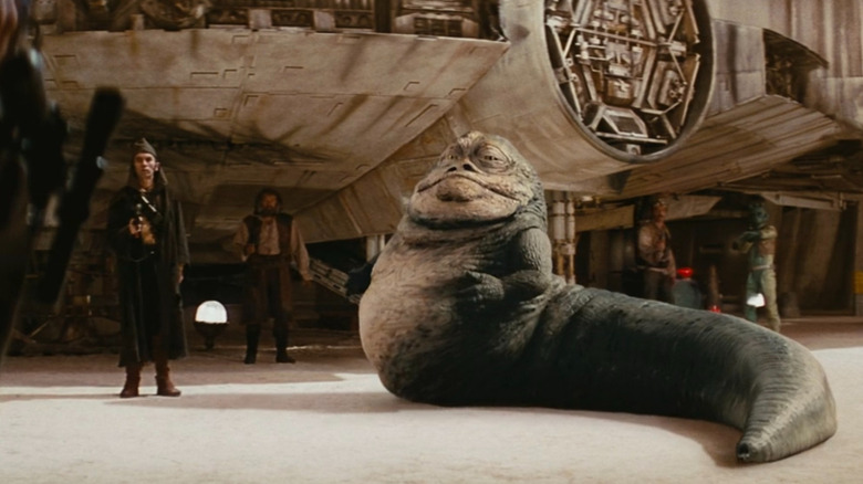 Why Star Wars' Original Jabba The Hutt Scene Was Cut From Episode IV