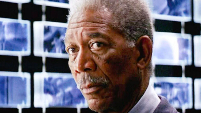 Morgan Freeman as Lucius Fox in The Dark Knight