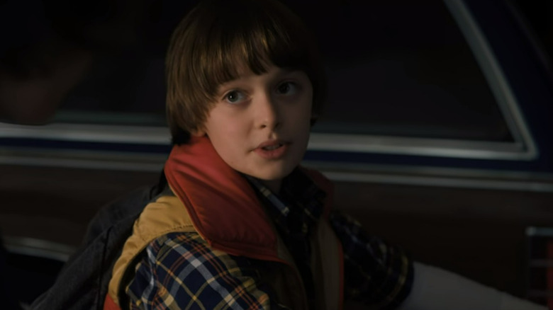 Will Byers riding a bike