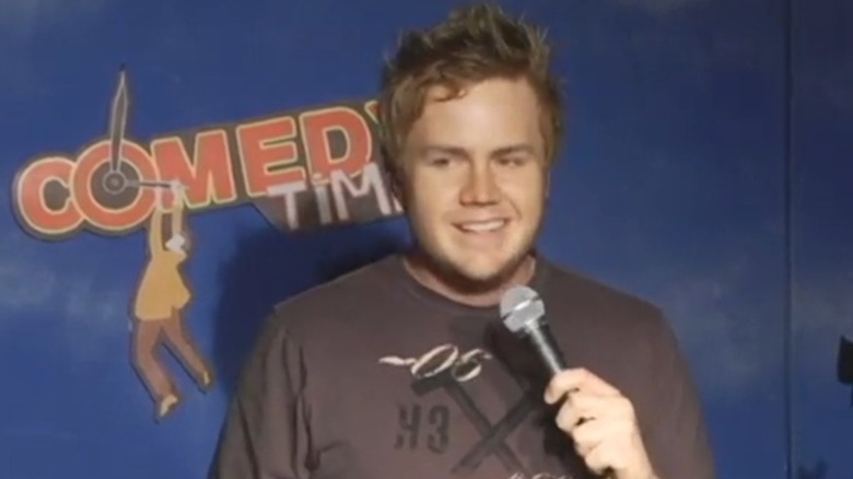 Josh McDermitt performing stand-up