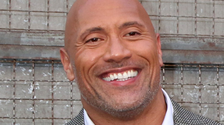 Dwayne Johnson smiling