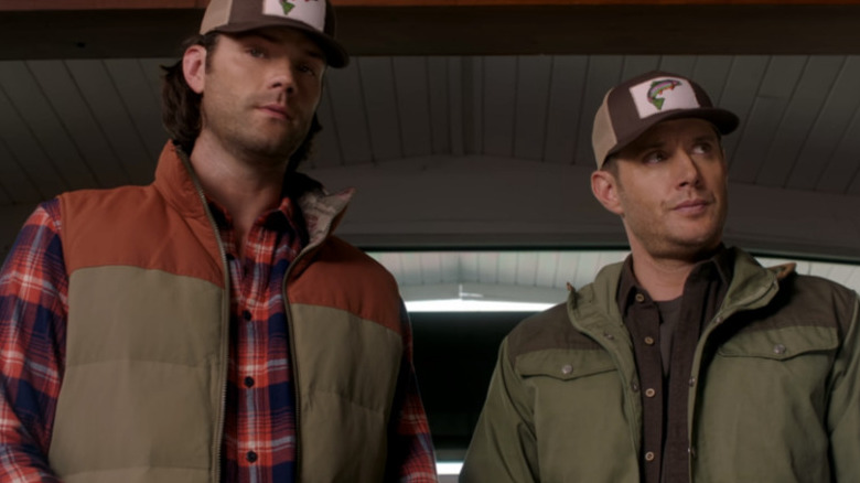 Sam and Dean disguised as wildlife officials