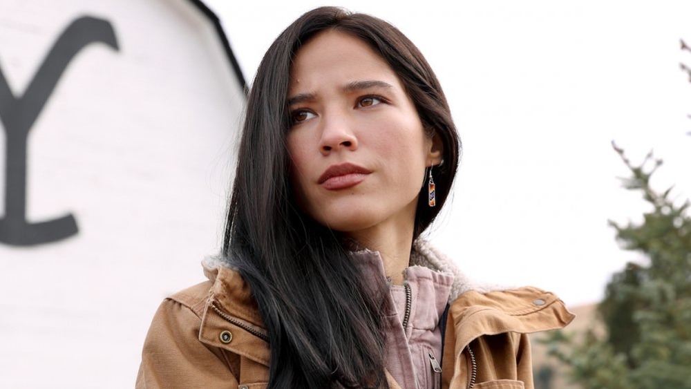 Kelsey Asbille as Monica Dutton on Yellowstone