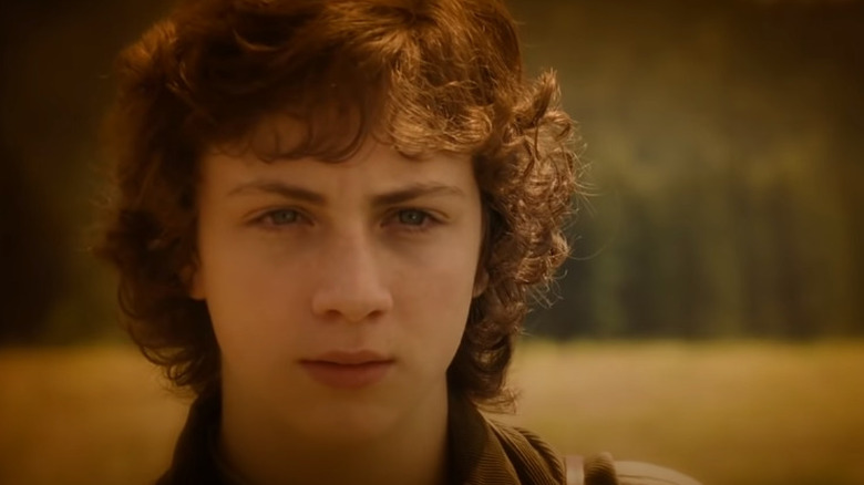 Young Aaron Johnson as a young Eisenheim