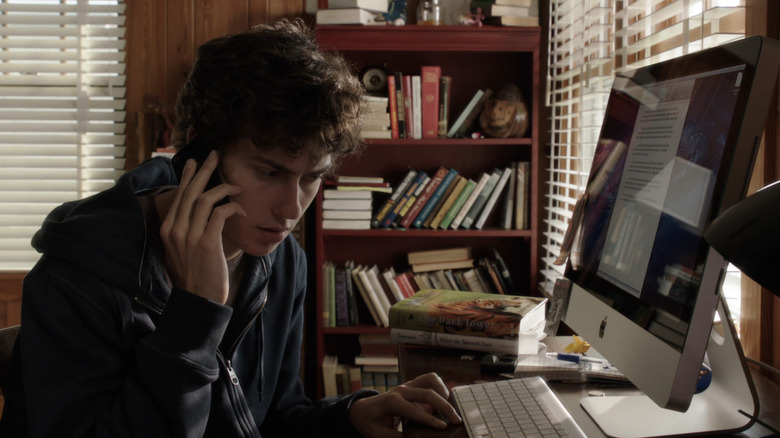 Nat Wolff on phone