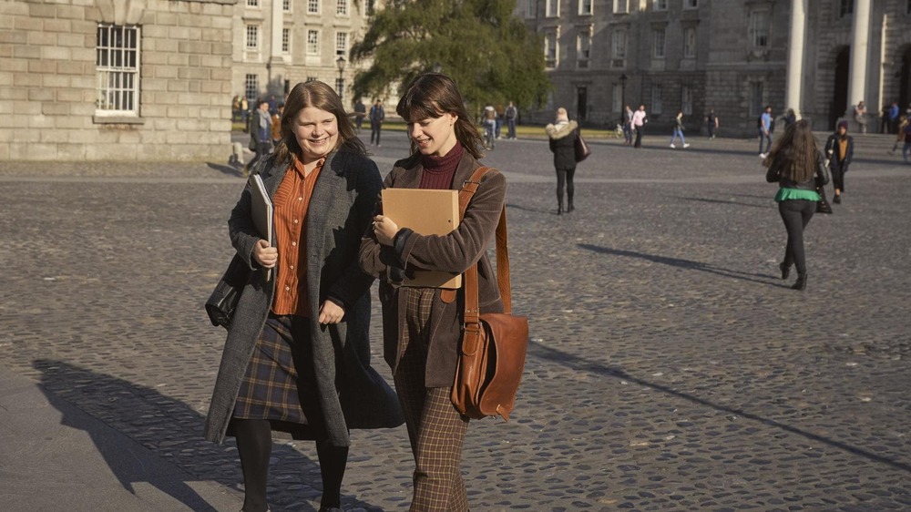 Joanna and Marianne at Trinity College