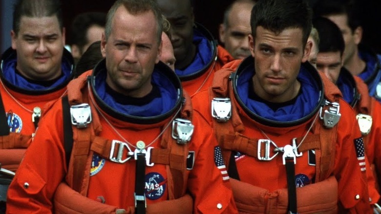 Max, Harry, and A.J. in NASA gear