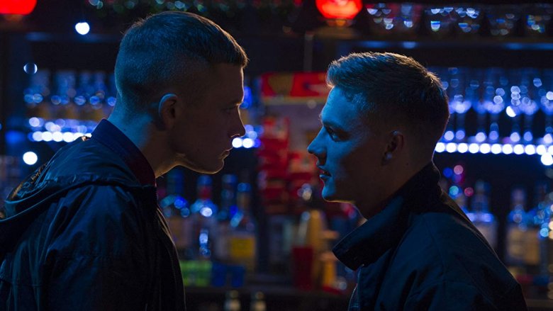 Taron Egerton and Sam Gittins in The Smoke