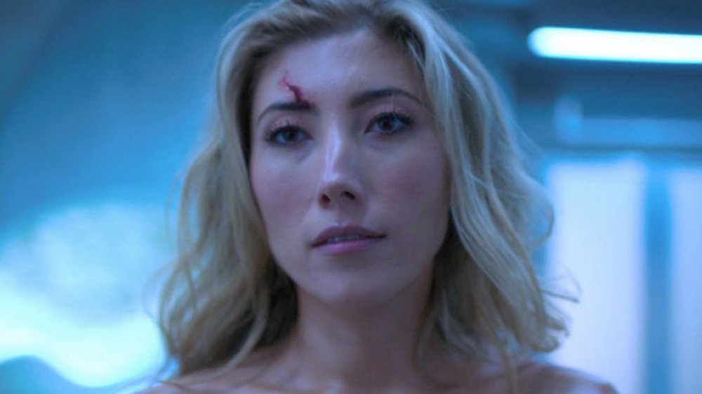Dichen Lachman as Reileen Kawahara on Altered Carbon during sword fight scene