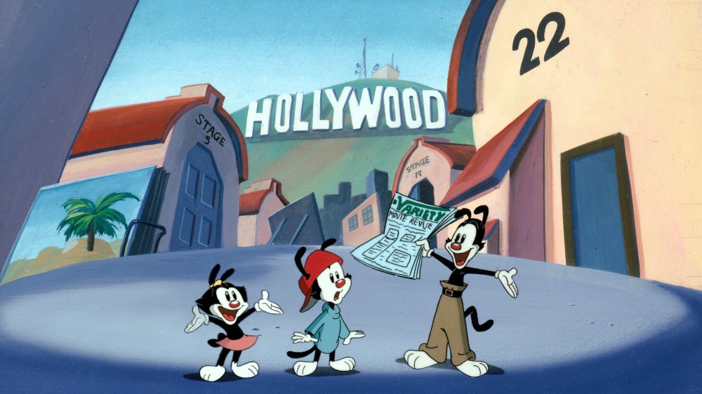 Dot, Wakko, and Yakko in Warner Bros. Animaniacs 