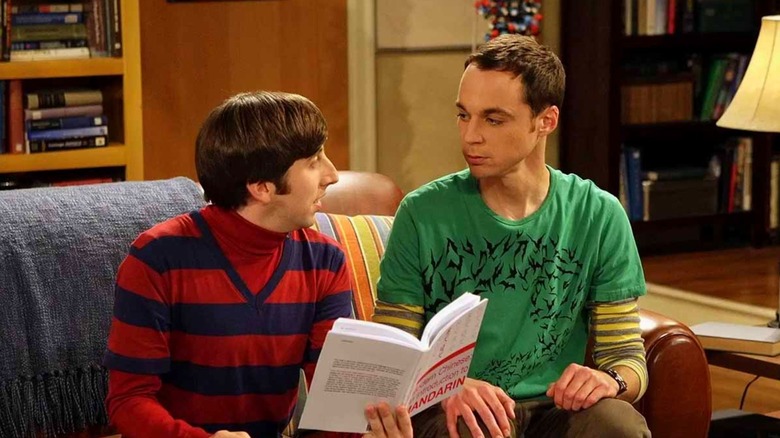 Howard and Sheldon read a book in Big Bang Theory