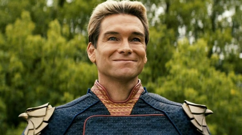 Homelander smiling