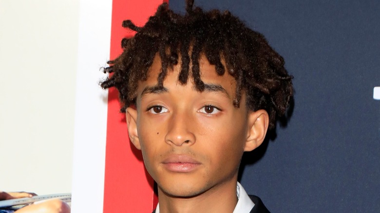 Jaden Smith wearing a necklace