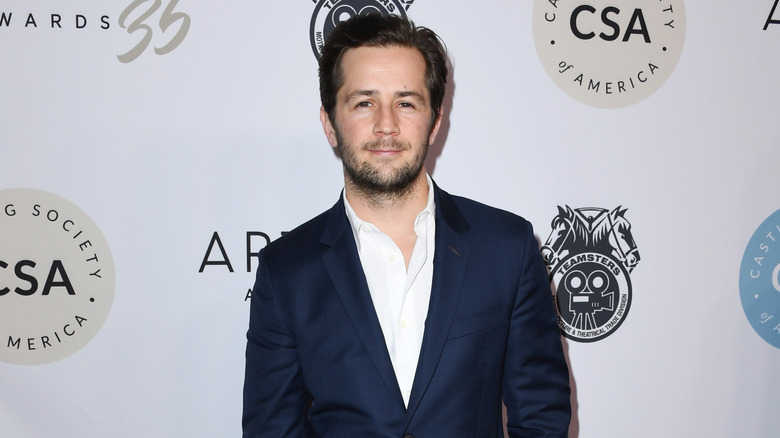 Michael Angarano on the red carpet