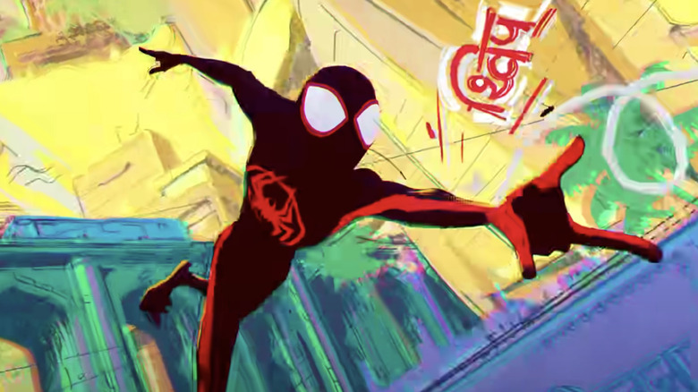 Miles Morales in Across the Spider-Verse Part One