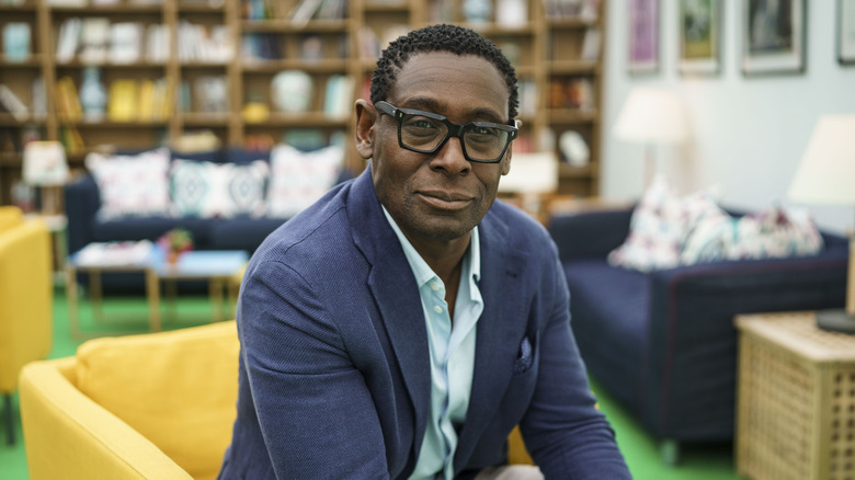 David Harewood wearing a blazer