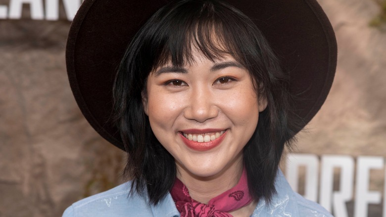 Ramona Young wearing a hat