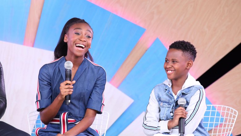 Shahadi Wright Joseph & Evan Alex.