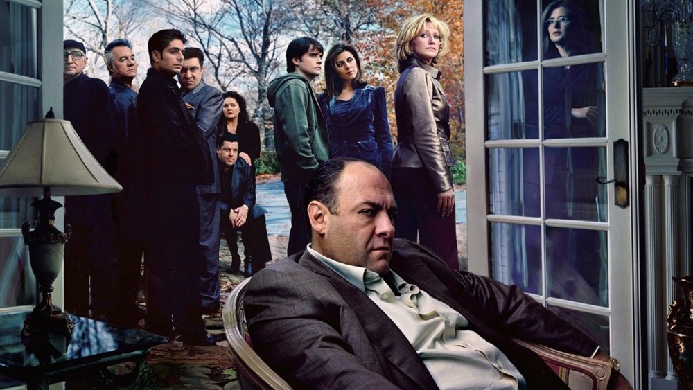 The cast of The Sopranos in promo poster