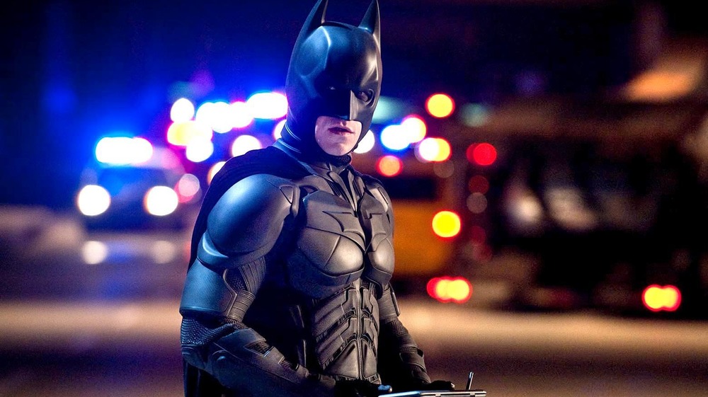 Batman in police lights 