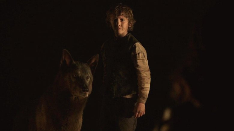 Shaggydog and Rickon in Game of Thrones