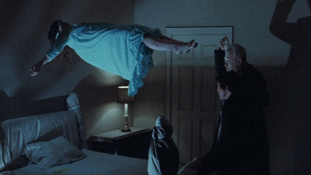 Linda Blair, Max von Sydow, and Jason Miller in The Exorcist