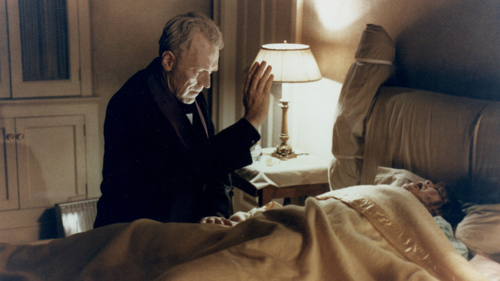 Max Von Sydow and Linda Blair in The Exorcist