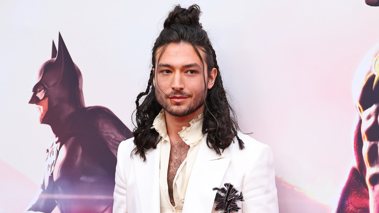 Ezra Miller attends event