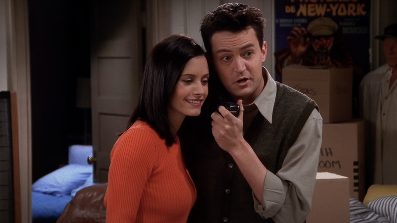 Chandler and Monica on phone