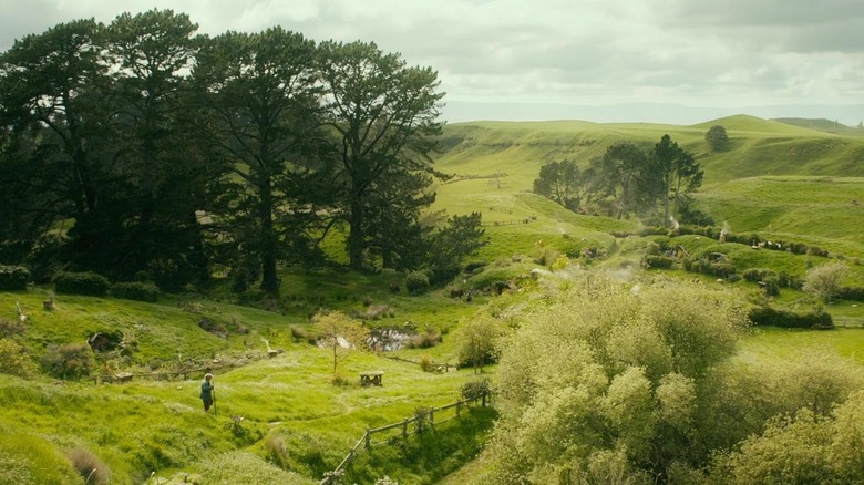 A sunlit valley in the Shire