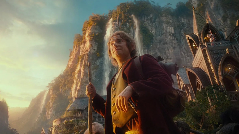 Bilbo Baggins arrives in Rivendell