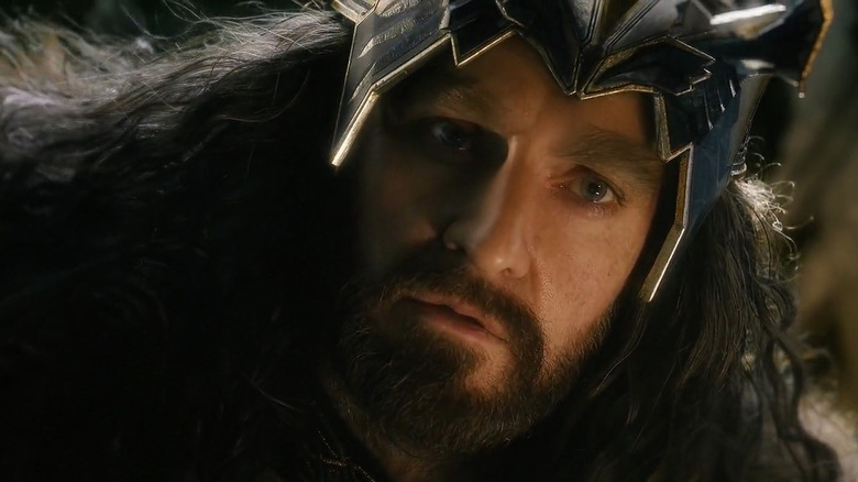 Thorin staring blankly in Erebor