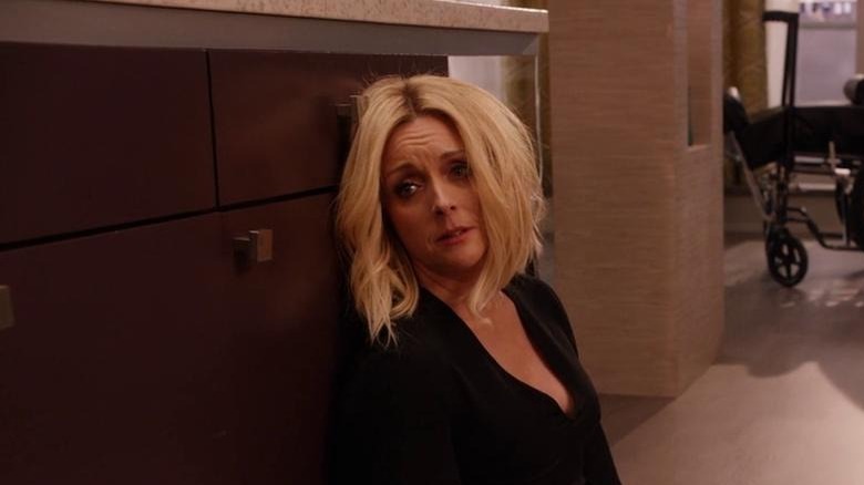 Jane Krakowski looking dejected