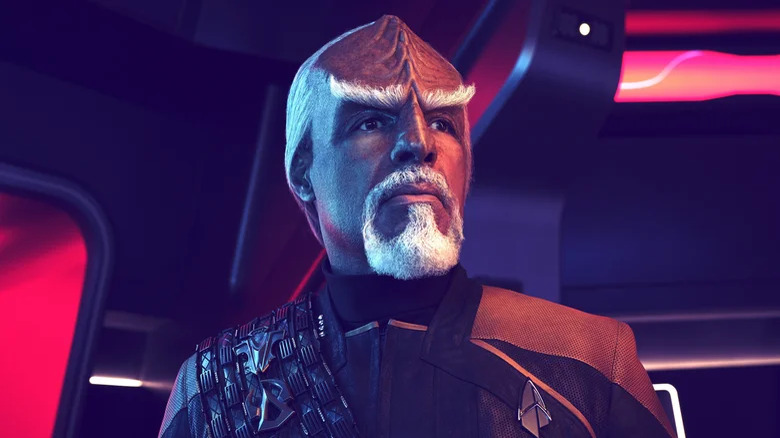 Worf with grey hair