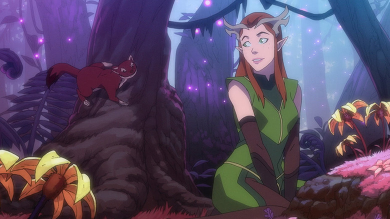 Keyleth with a squirrel